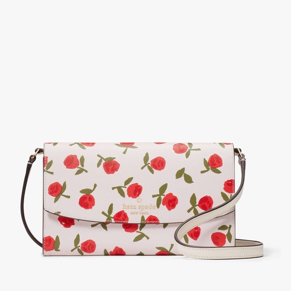 Kate Spade Rose Dana Small Flap Crossbody - Picture 1 of 12